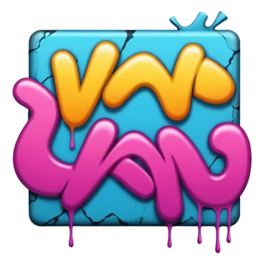 Graffiti painting sticker