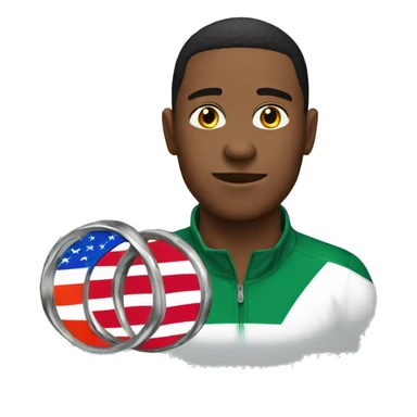 my profile picture with olymic rings sticker