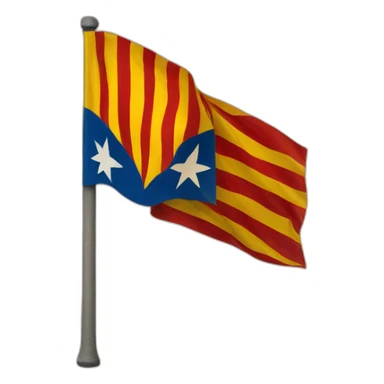 Independent four bars catalan flag sticker
