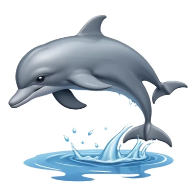 Dolphin on land  sticker
