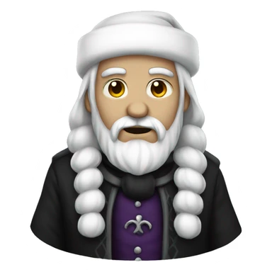 gothic santa full body  sticker