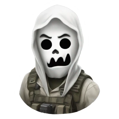 Ghost from call of duty sticker