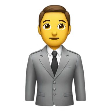 persona de traje señalandome con su dedo sticker