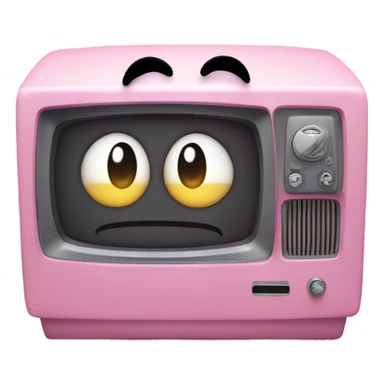 Tv with long Kirby eyes sticker