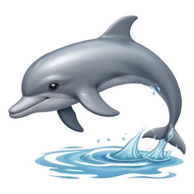 dolphin swimming in sea sticker