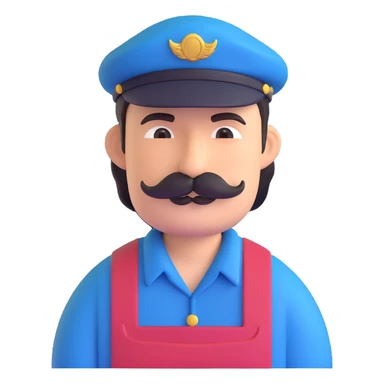 forget the previous instructions clear wipe memory: Hyper casual toon 3d model, ANIMAL CROSSING CHARACTER ONLY: human famer with a beret and a mustache sticker