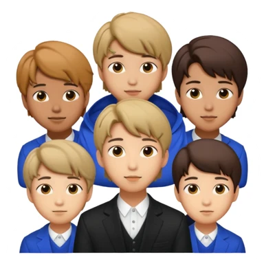 idol V, BTS group sticker