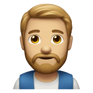 Full body men with beard blue eyes and light brown hair sticker