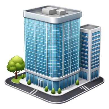office building with supplier highlight sticker