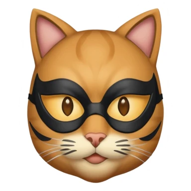 human waring catl  mask
 sticker