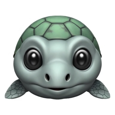 alien turtle but gray sticker