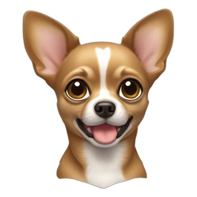 Chihuahua hebra color marrón  sticker