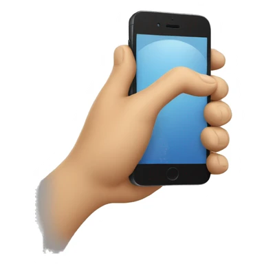 A hand that shakes an iPhone sticker