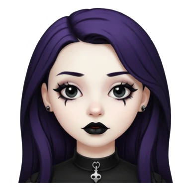 goth girl  diffrent styles sticker