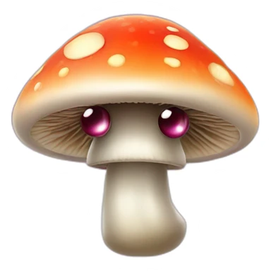 magic mushroom with eyes sticker