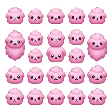 cute pink girly things sticker