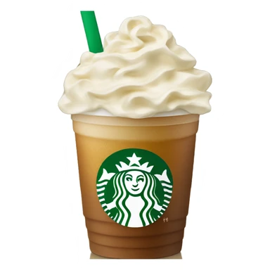 Starbucks drink with cream on top  sticker