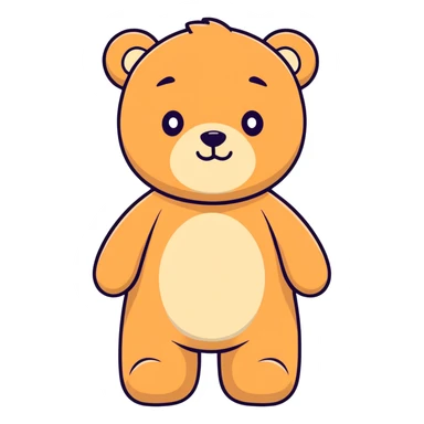 Teddy bear sticker