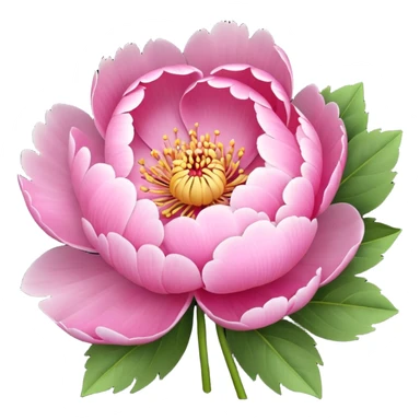 Create a peony flower emoji sticker