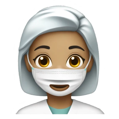 white surgeon girl sticker