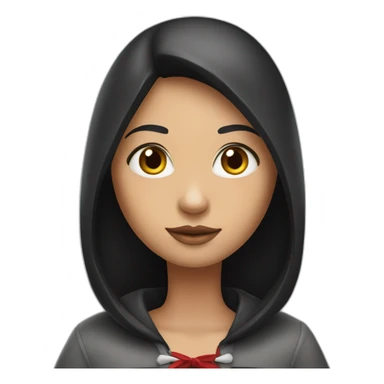 red-ridding-hood-long-straight-black-hair-with-white-streak-hair sticker