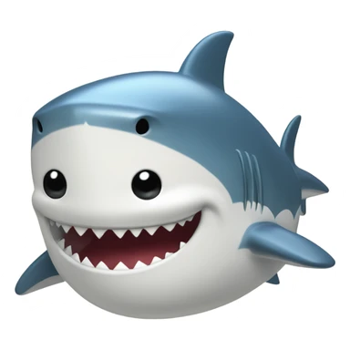 Shark in a chef's hat sticker