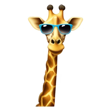 giraffe with sunglasses￼ sticker