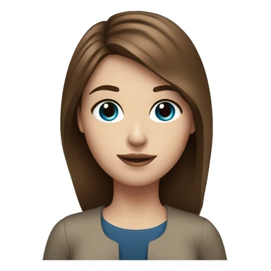 White girl, brown hair and blue eyes with a glass of red wine sticker