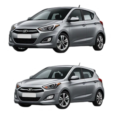 Hyundai i20 grey 2012 sticker