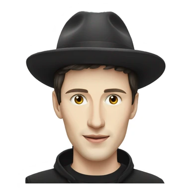 Pavel Durov wearing a hat sticker