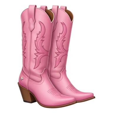 pink cowgirl boots sticker