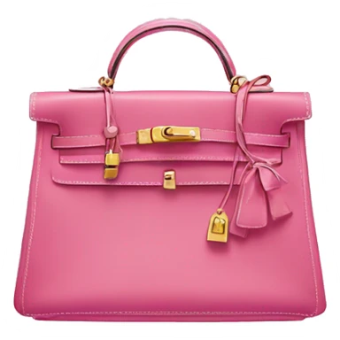Pink hermes kelly bag sticker