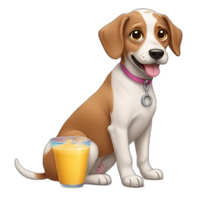 smoothy dog sticker