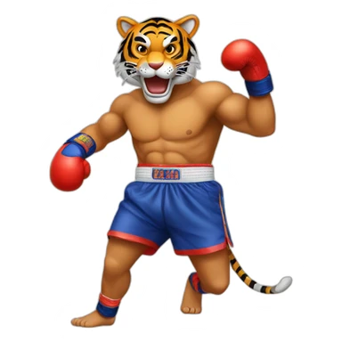 Muay thai Tiger  sticker