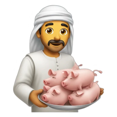 Arab who eats pigs sticker
