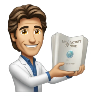 T. Harv Eker showing the book the secret of a millonaire mind" sticker