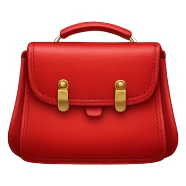 Red leather purse sticker