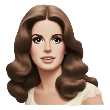 vintage pale pink picture frame of lana del rey  sticker