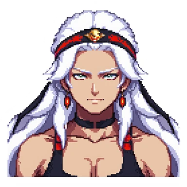 Tengen Uzui with a smirk, Sound Hashira from Demon Slayer, white hair, headband, muscular sticker