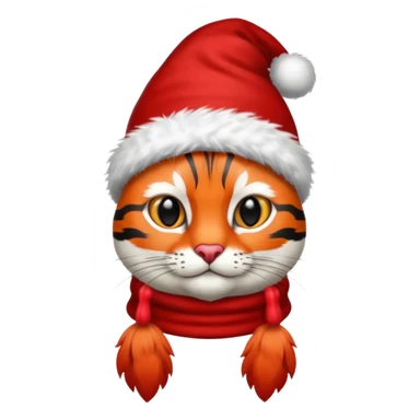 Cardinal bird wearing a stocking cap that has Bengals on it sticker