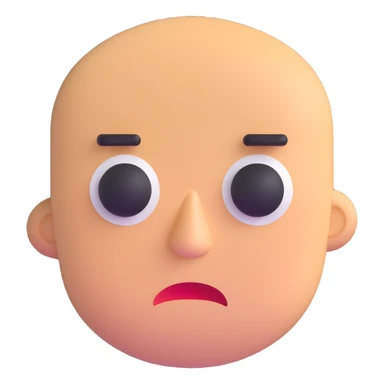 frowny face sticker