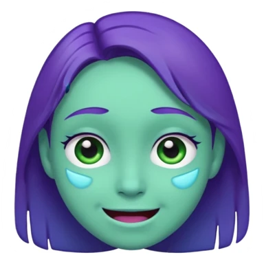 face-blue-smilingface-purple-cryingface-green-smilingyt sticker