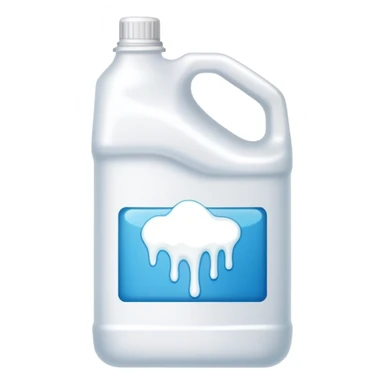 Gallon of bleach sticker