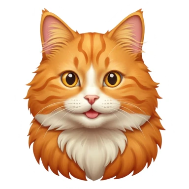 happy orange tabby cat sticker