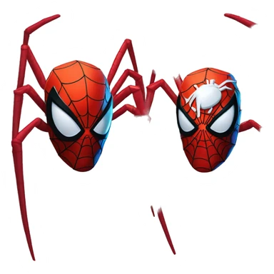 L'araignée sur le torse de Spider-man ios sticker
