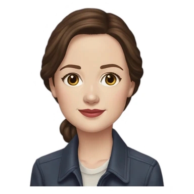 Hyper realistic Rory Gilmore Gilmore girls sticker