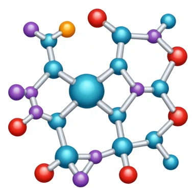 hormone molecule sticker