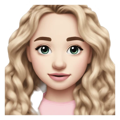 Cute soft pink Sabrina carpenter  sticker