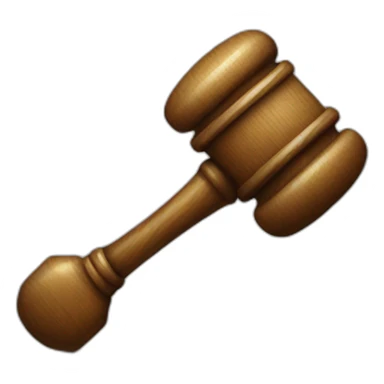 judge hammer sticker