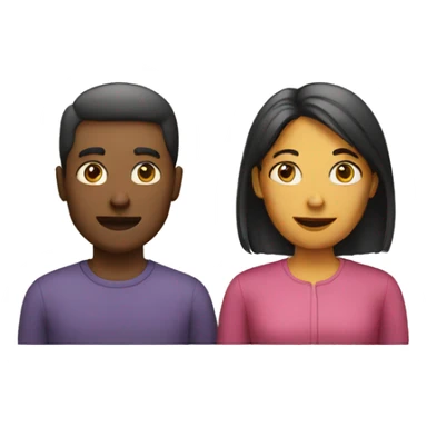 two people speaking sticker